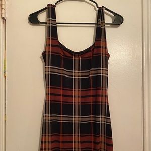 Plaid mini dress